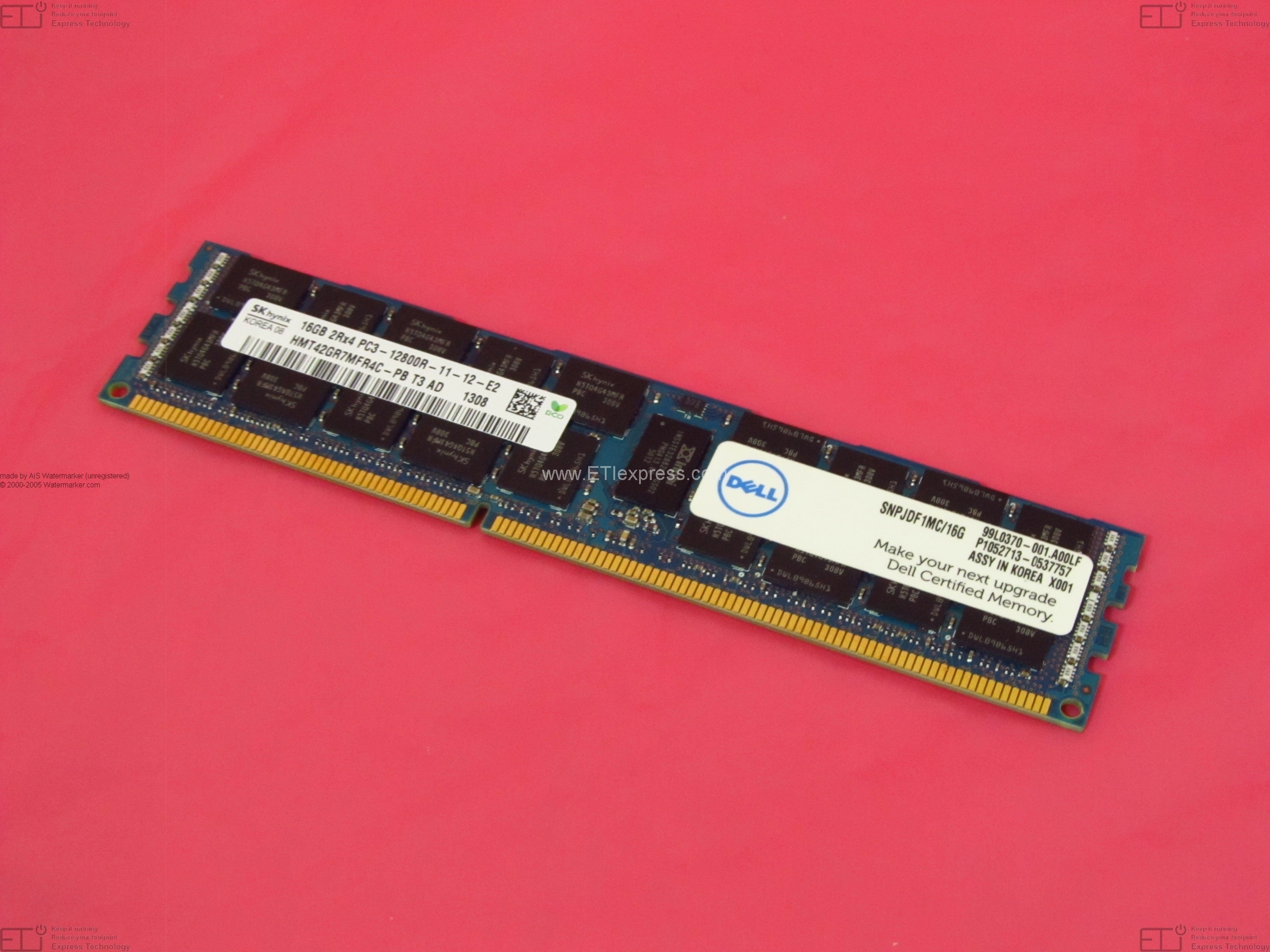 ORIGINAL SERVER RAM 4GB 2x 2GB HP 373030-851 ECC REG PC3200R DDR 400 184pin 